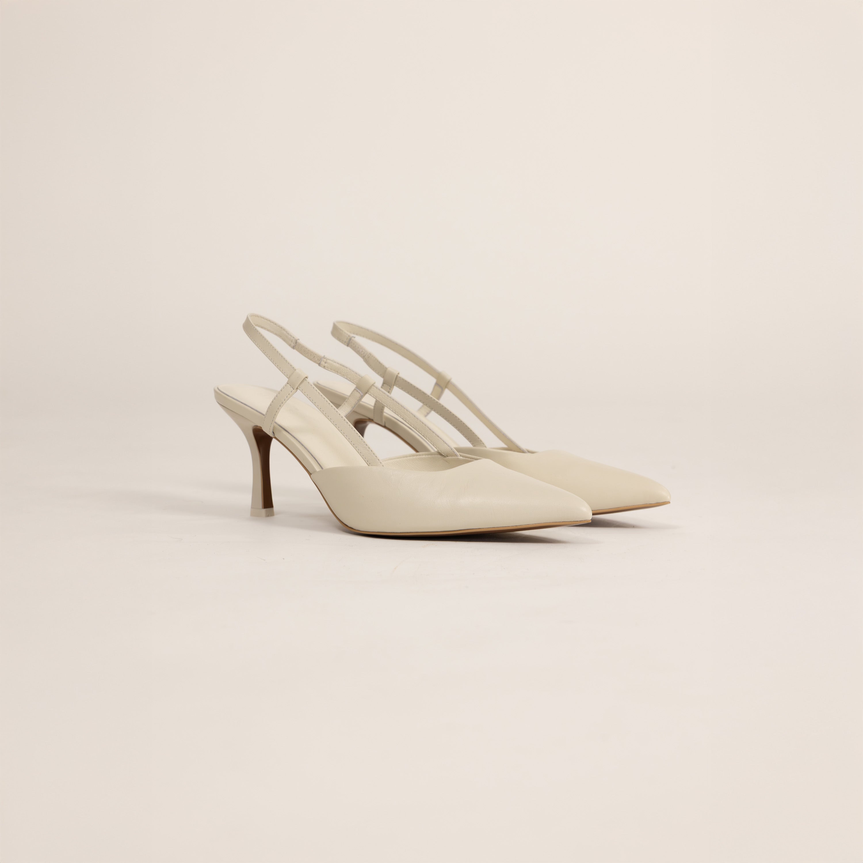 Slingback Leather Heels