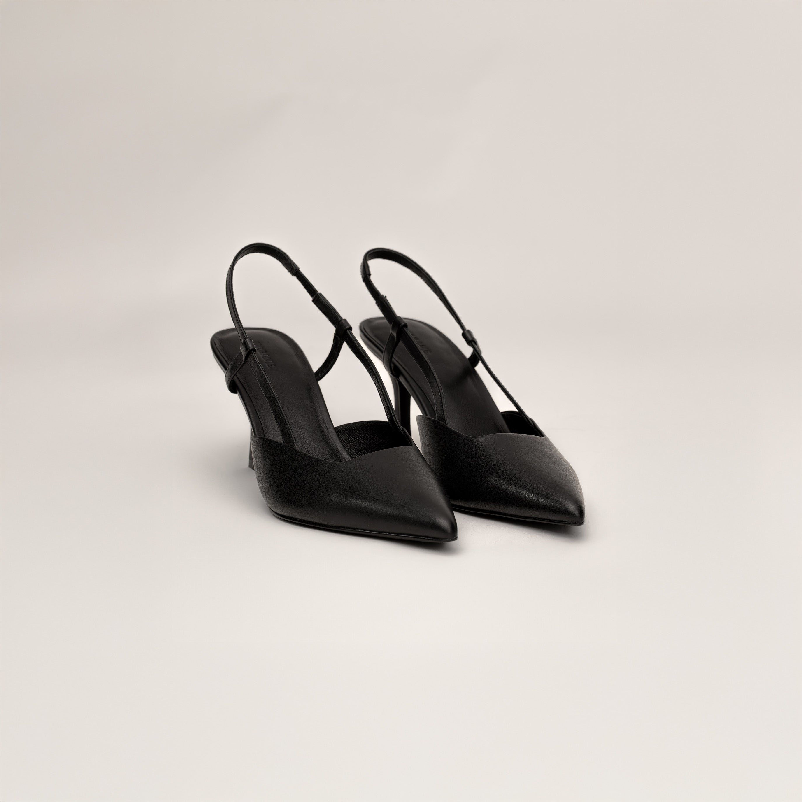 Slingback Leather Heels