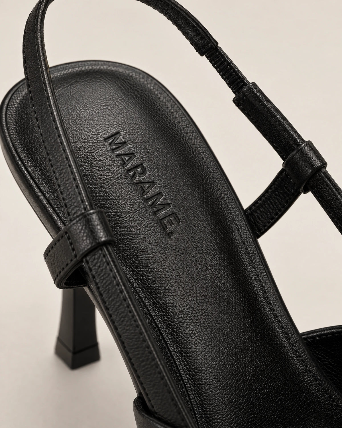 Slingback Leather Heels campaign 05