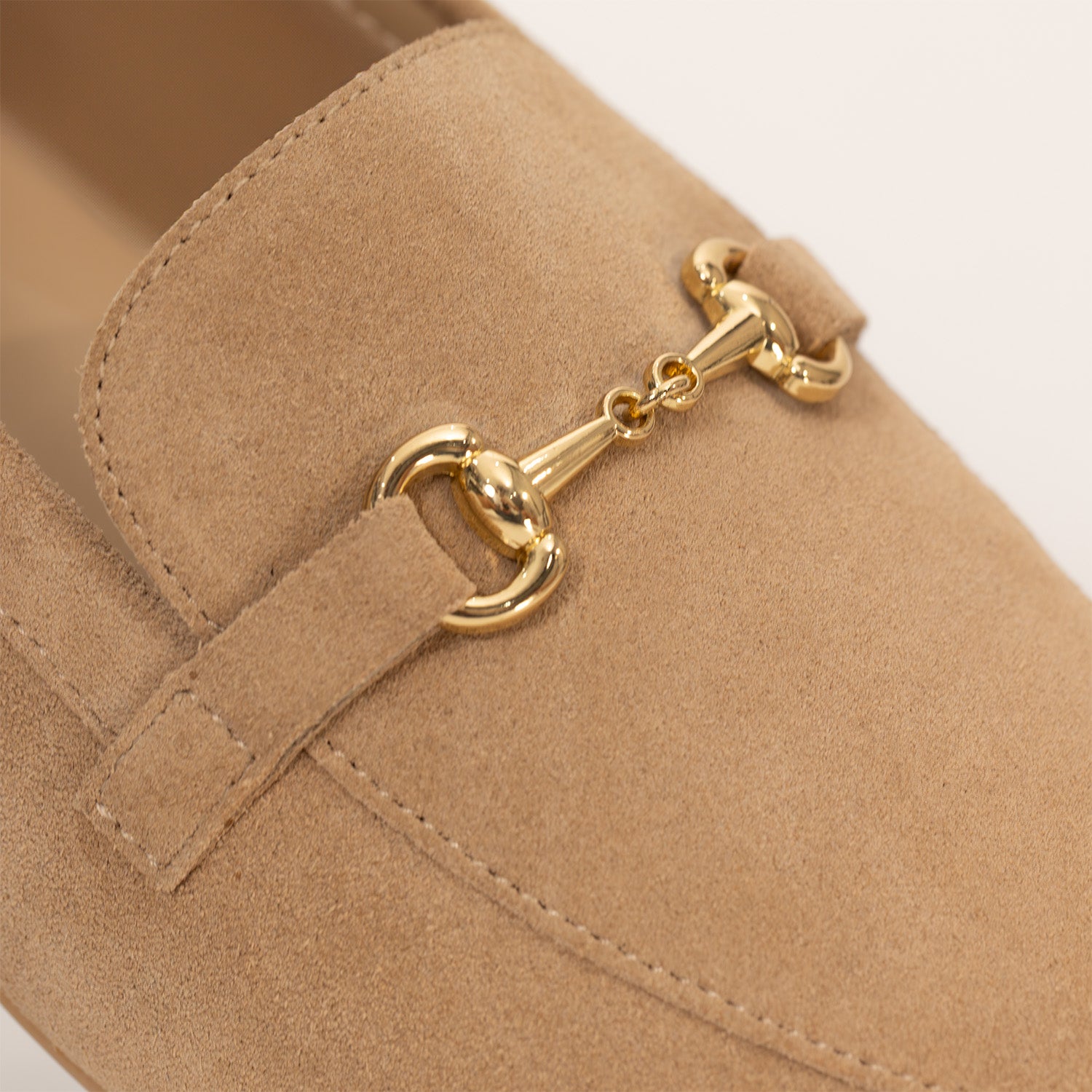 Suede Buckled Loafers