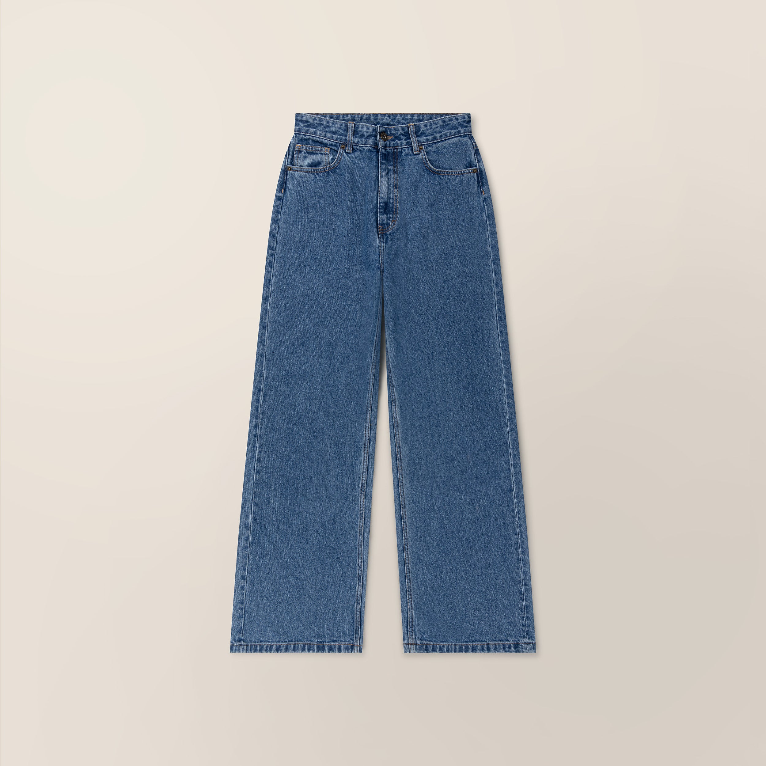 High-Waisted Wide Leg Jeans