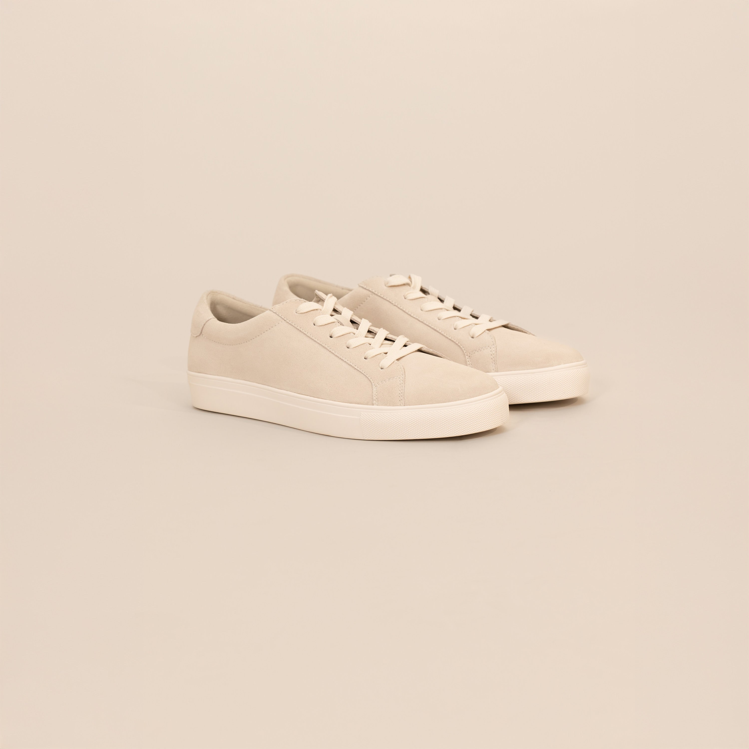 Marame Smart Suede Trainers in Grey, front view.