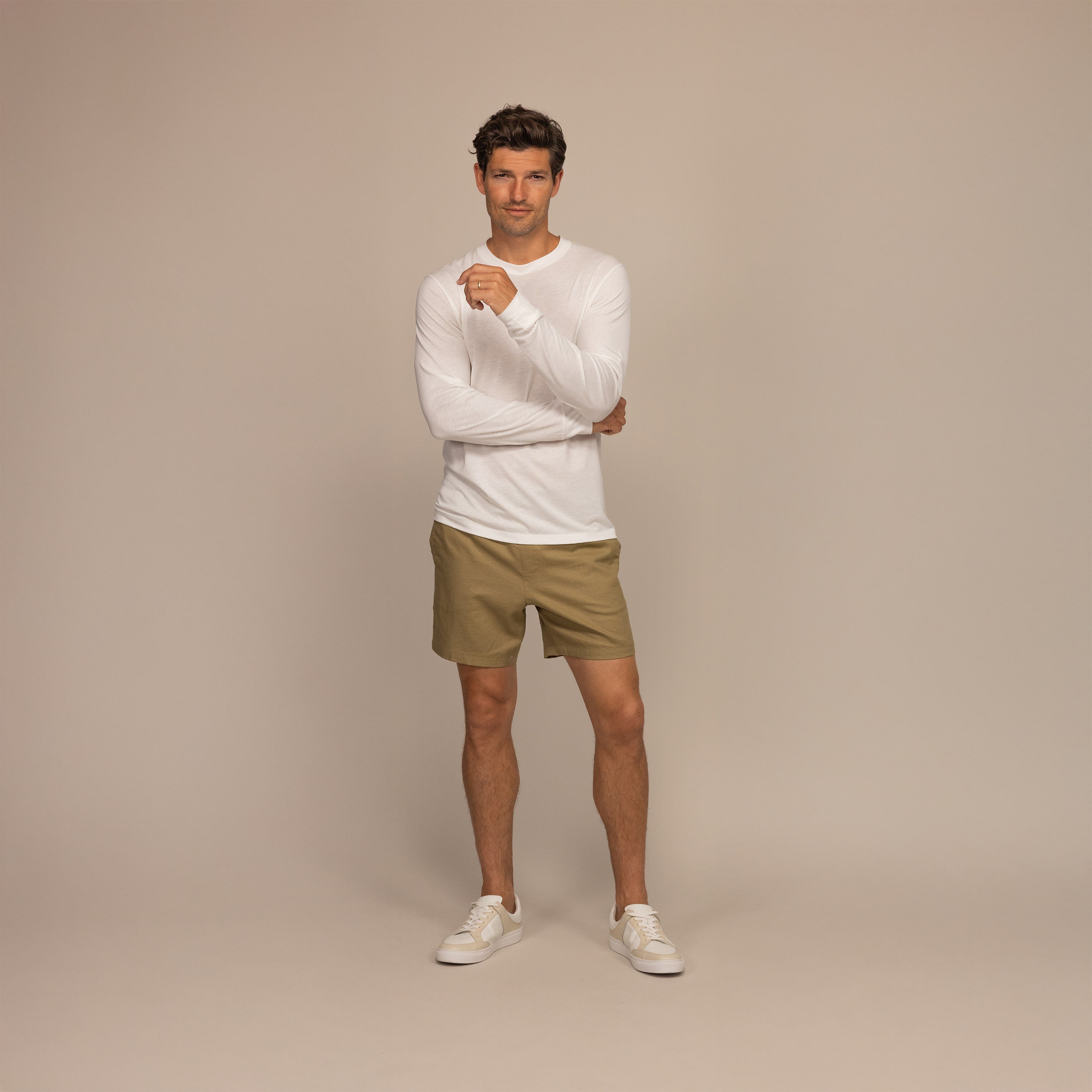 Long Sleeve Lyocell Blend T-Shirt
