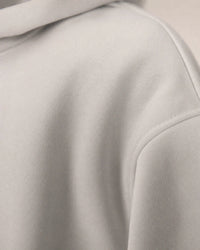 Cotton Fleece Logo Hoodie campaign 08|ash white