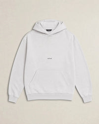 Cotton Fleece Logo Hoodie campaign 09|ash white
