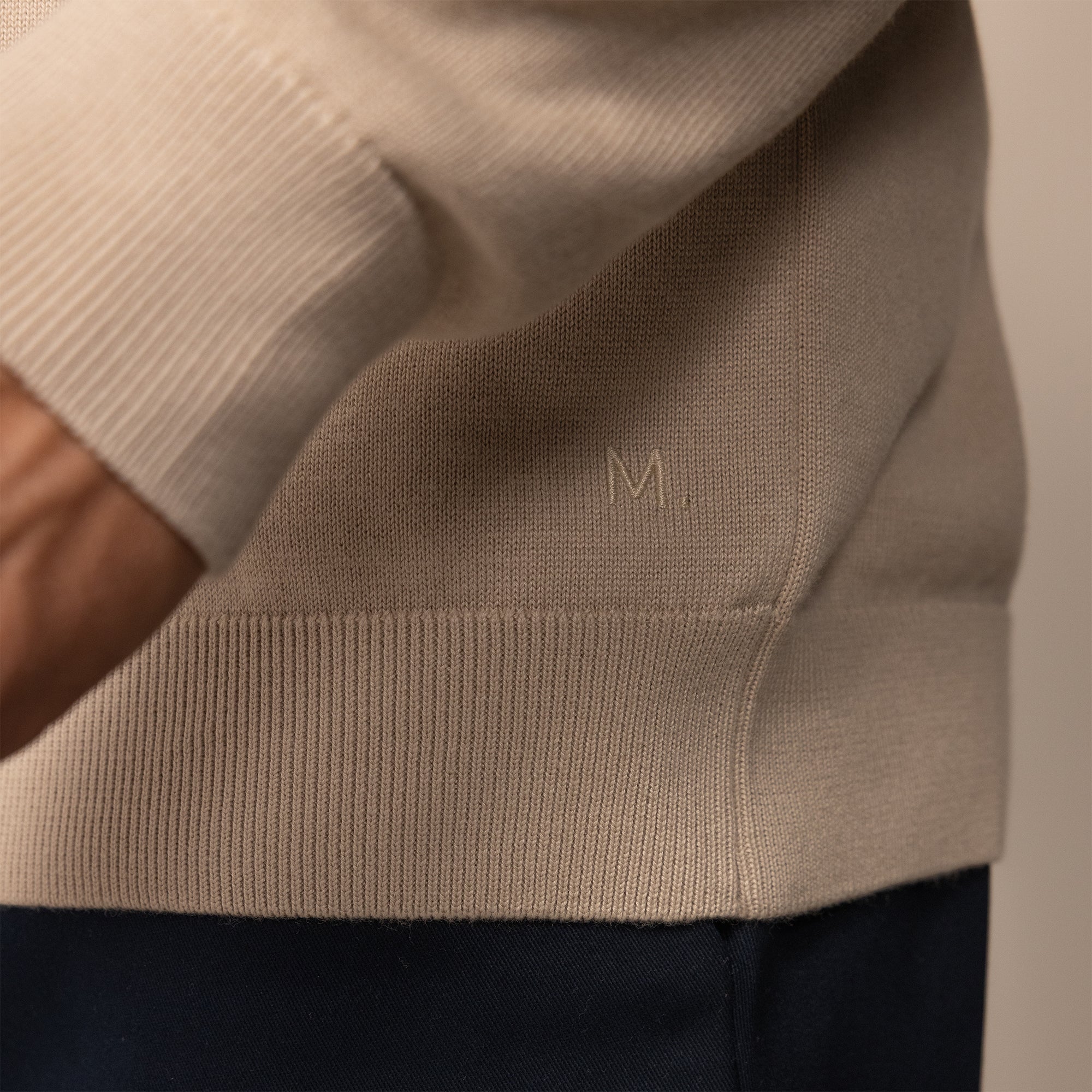 Fine Knit Half Zip Jumper