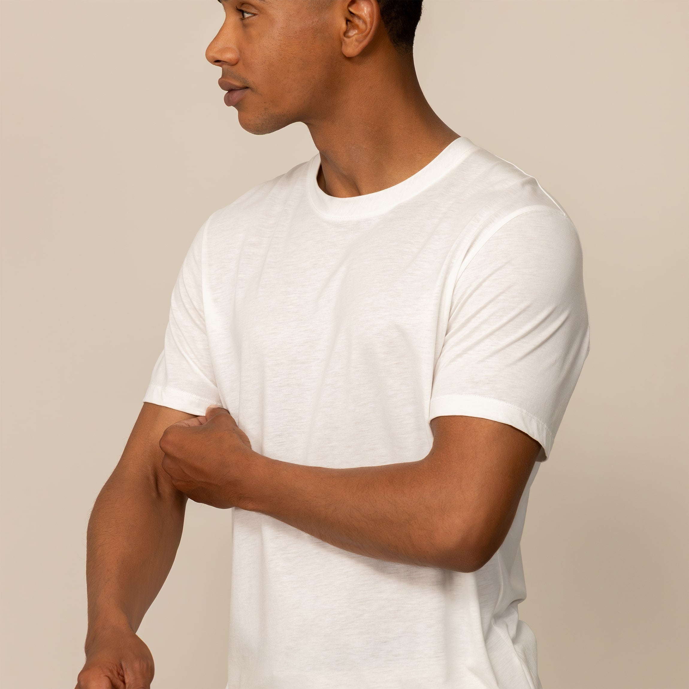 Slim Fit Lyocell Blend T-Shirt