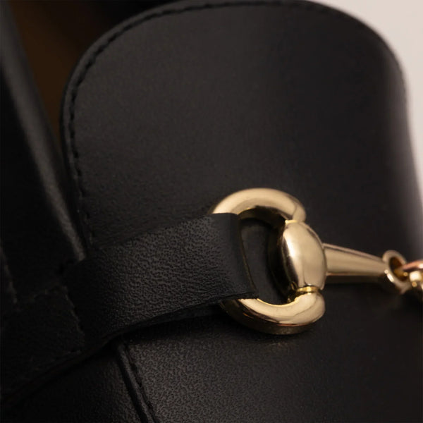 Leather Buckled Loafers