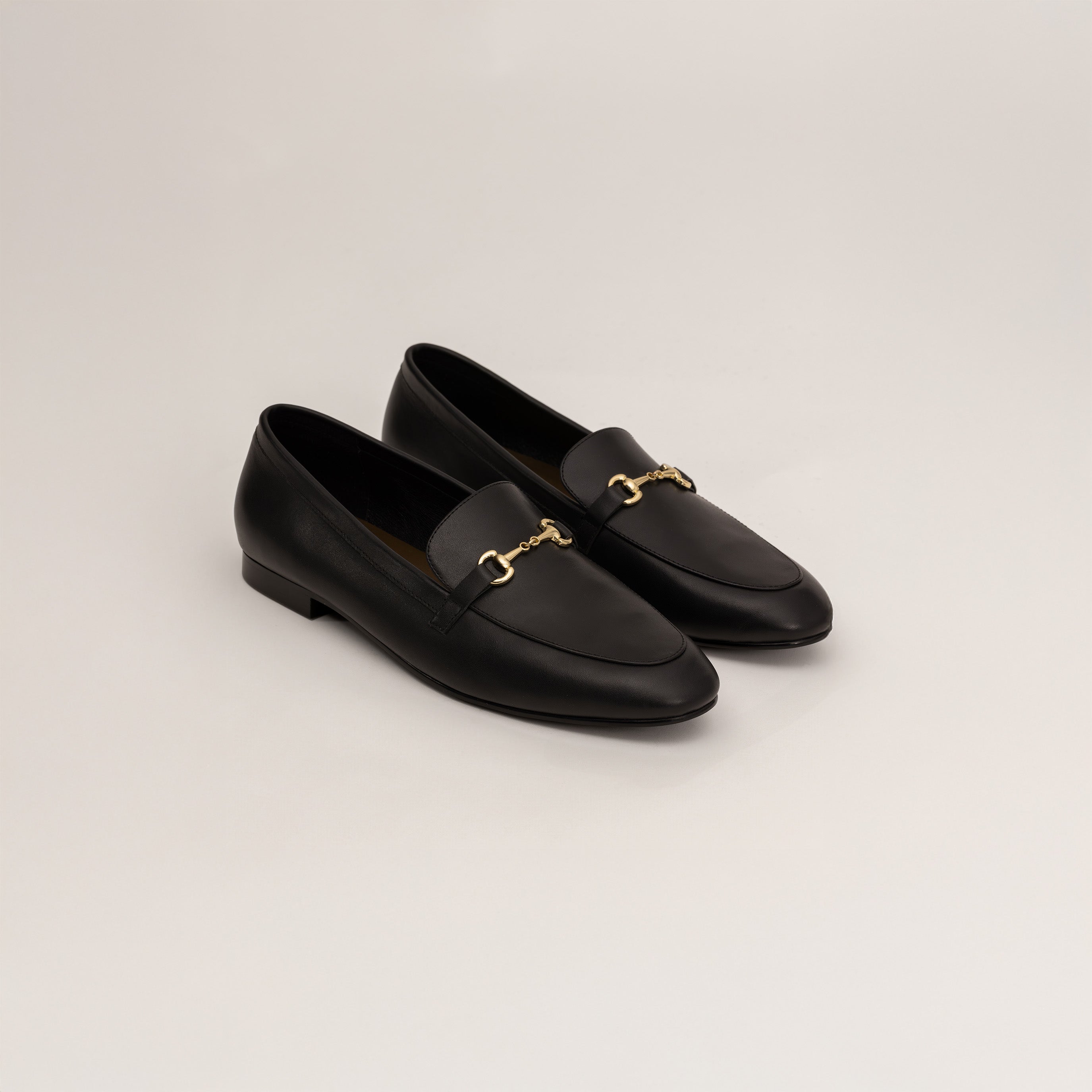 Leather Buckled Loafers