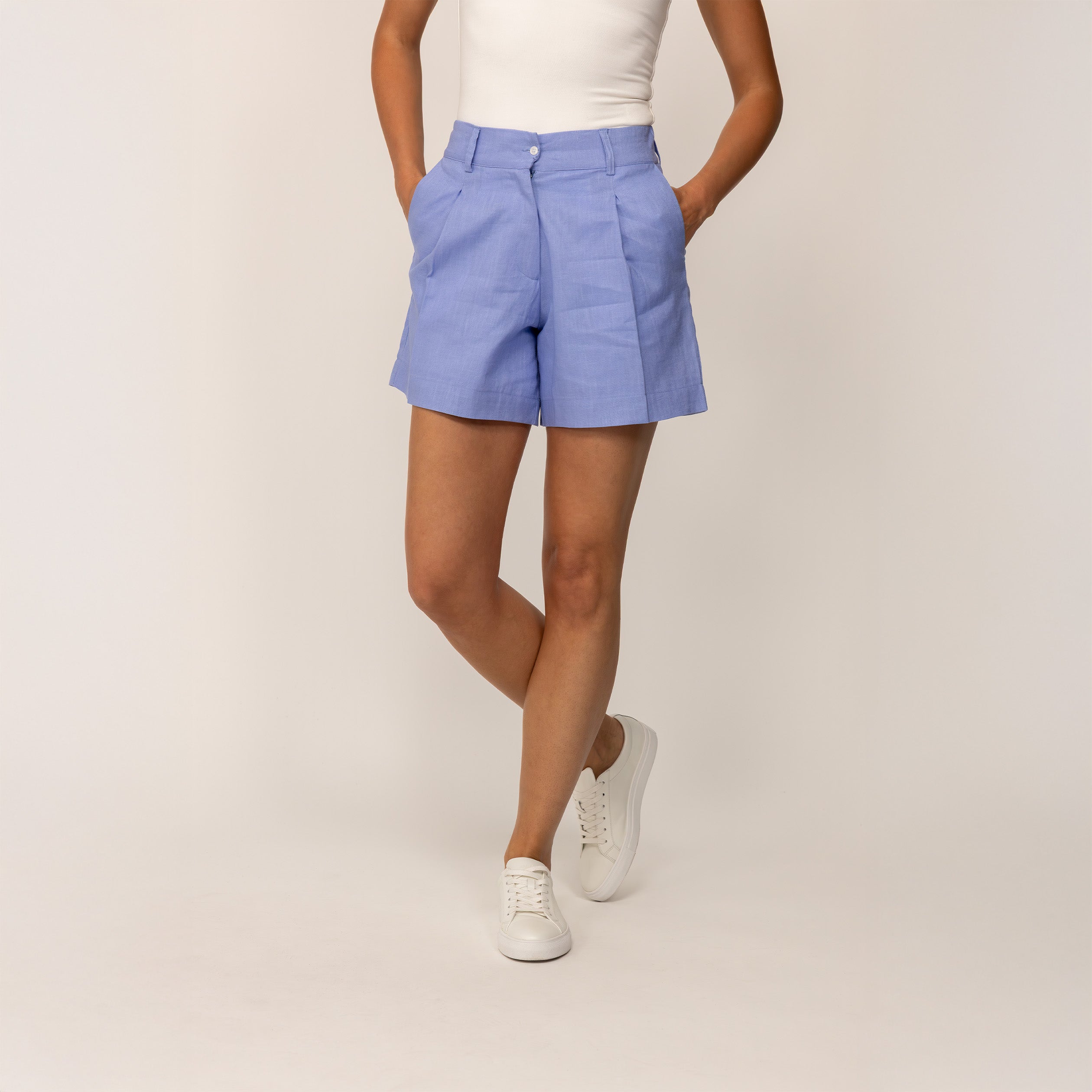 Linen Blend Shorts