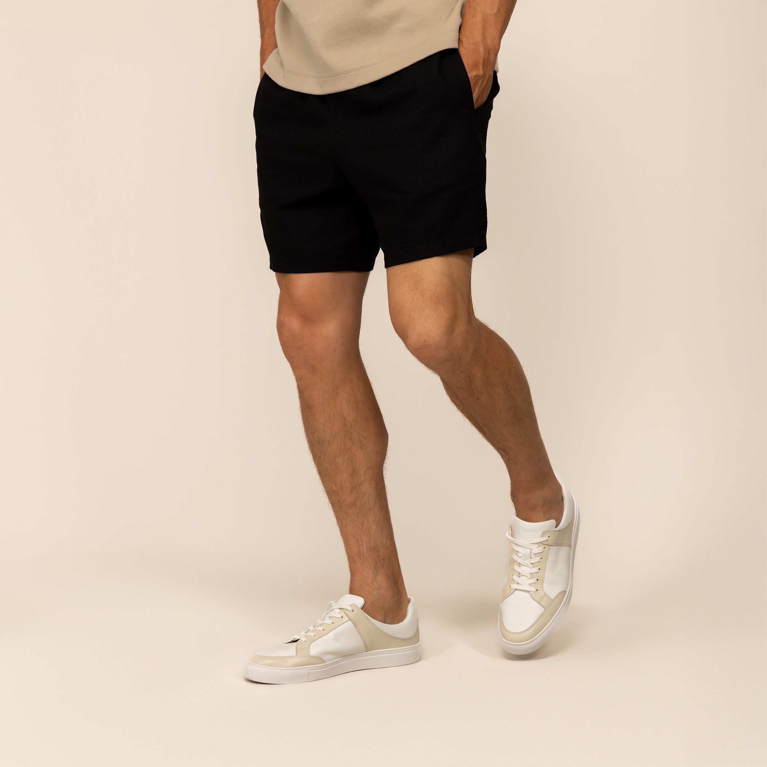 Casual Linen Blend Shorts