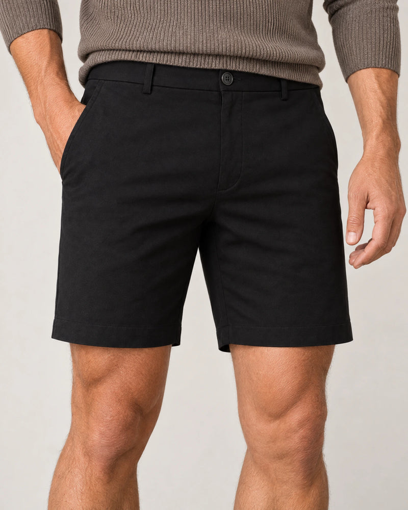 Classic Chino Shorts campaign 03|black