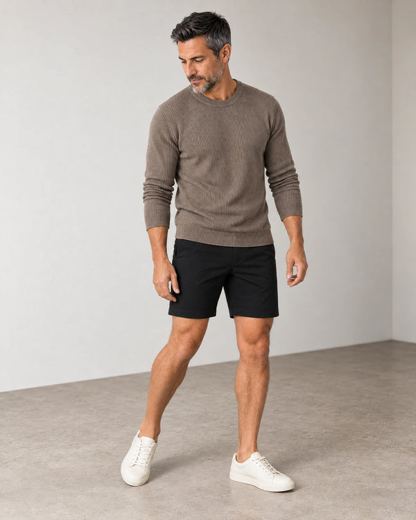 Classic Chino Shorts campaign 06|black