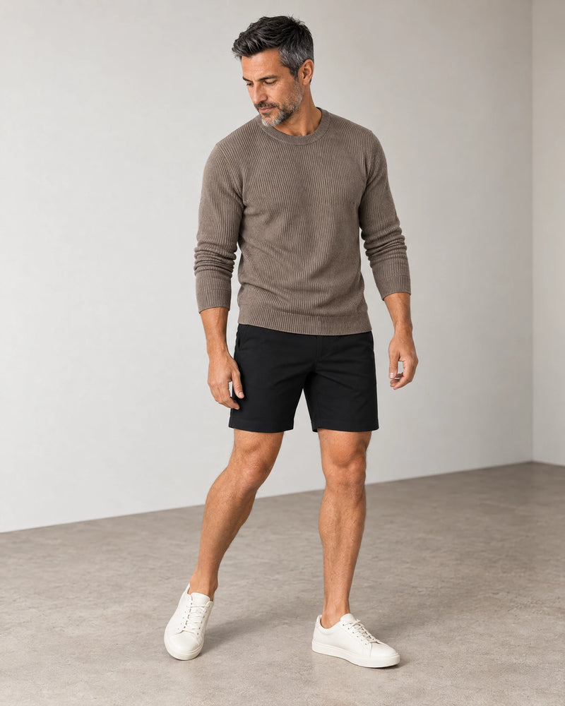 Classic Chino Shorts campaign 06|black