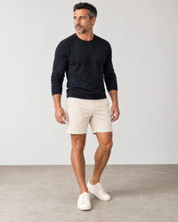 Classic Chino Shorts campaign 01|ivory stone