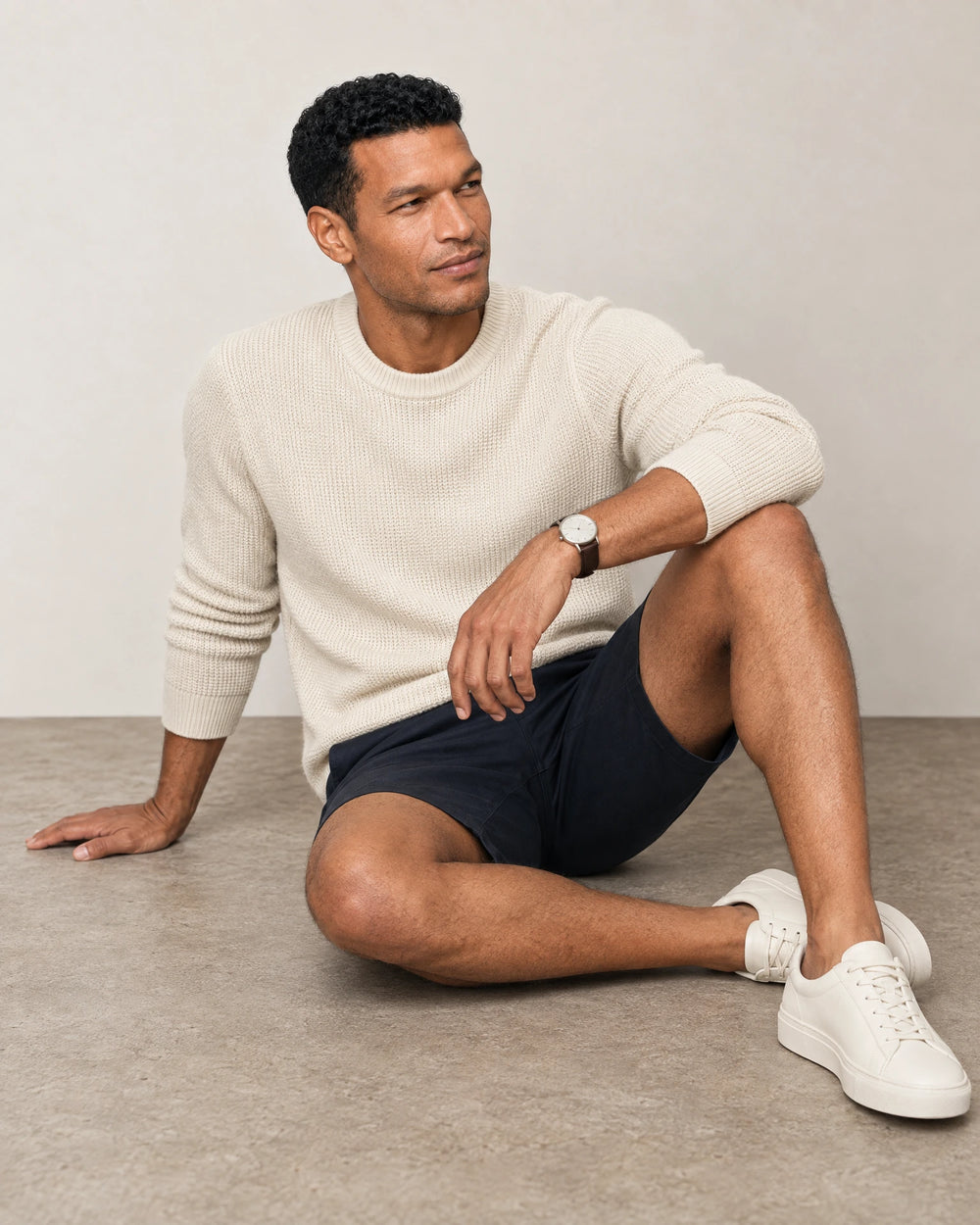 Classic Chino Shorts campaign 07|navy