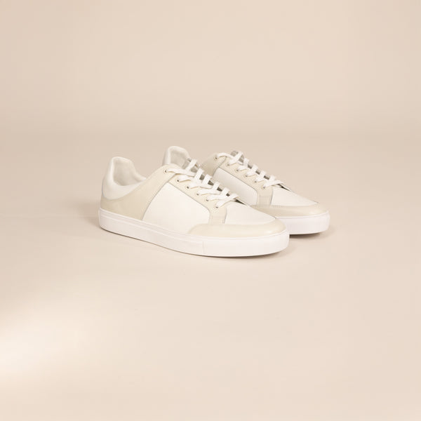 Leather Contrast Trainers