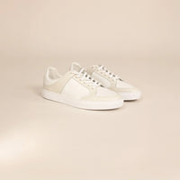 Leather Contrast Trainers