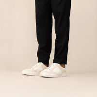 Leather Contrast Trainers