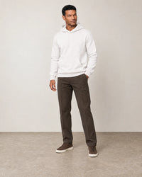 Cotton Fleece Hoodie campaign 02|ash white