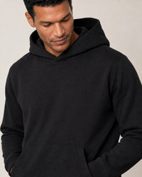 Cotton Fleece Hoodie campaign 03|black