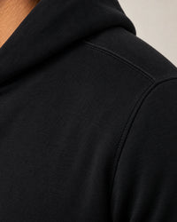 Cotton Fleece Hoodie campaign 08|black