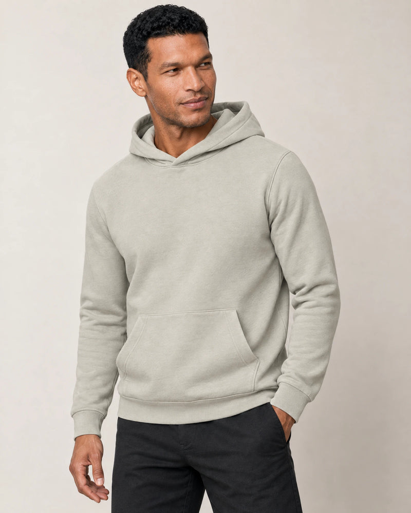 Cotton Fleece Hoodie campaign 01|wolf green