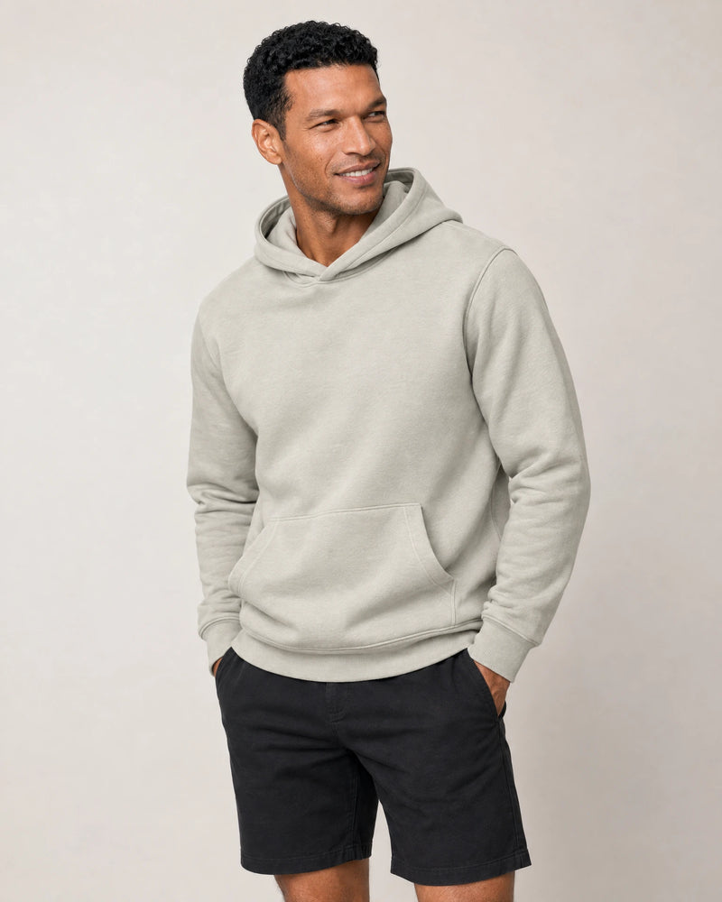 Cotton Fleece Hoodie campaign 05|wolf green