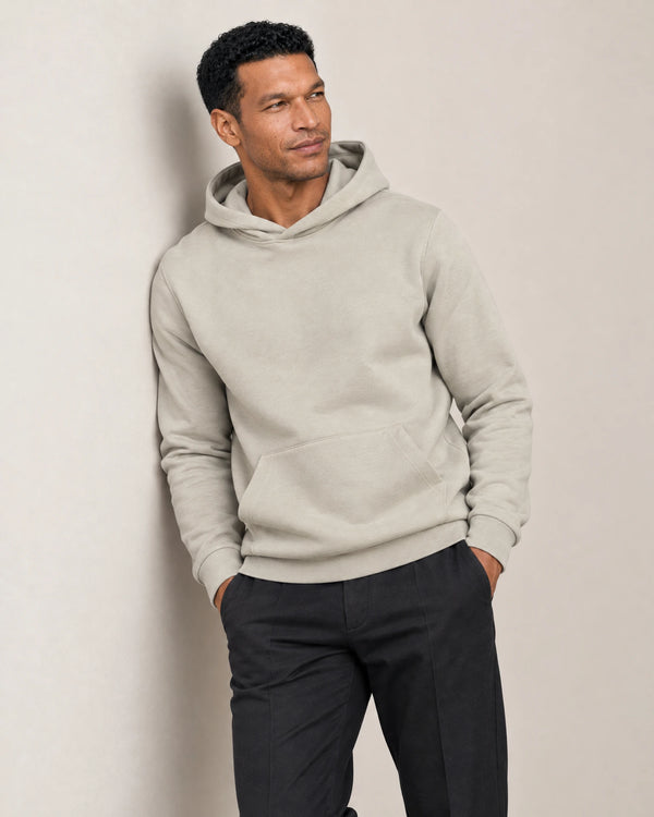 Cotton Fleece Hoodie campaign 07|wolf green