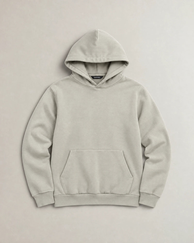 Cotton Fleece Hoodie campaign 09|wolf green