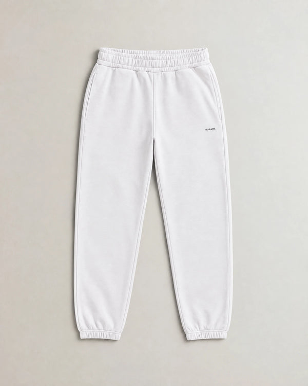 Cotton Fleece Joggers campaign 09|ash white