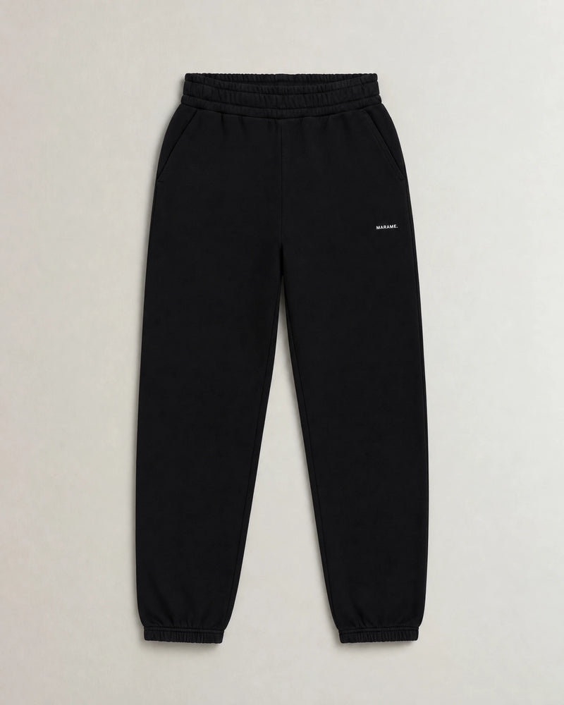 Cotton Fleece Joggers campaign 09|black