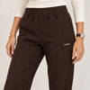 Cotton Fleece Joggers campaign 03|smoked brown