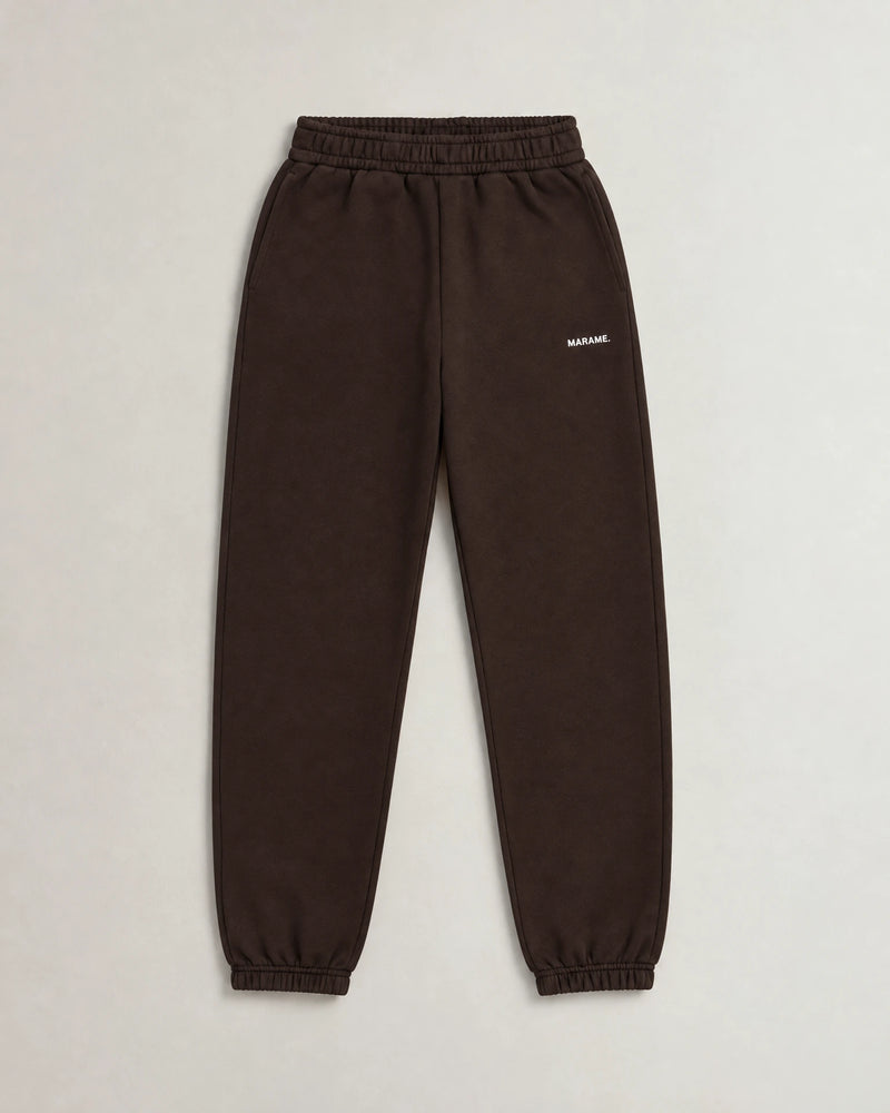 Cotton Fleece Joggers campaign 09|smoked brown