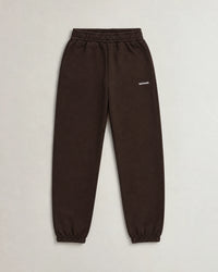 Cotton Fleece Joggers campaign 09|smoked brown