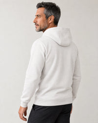 Cotton Fleece Logo Hoodie campaign 04|Ash White