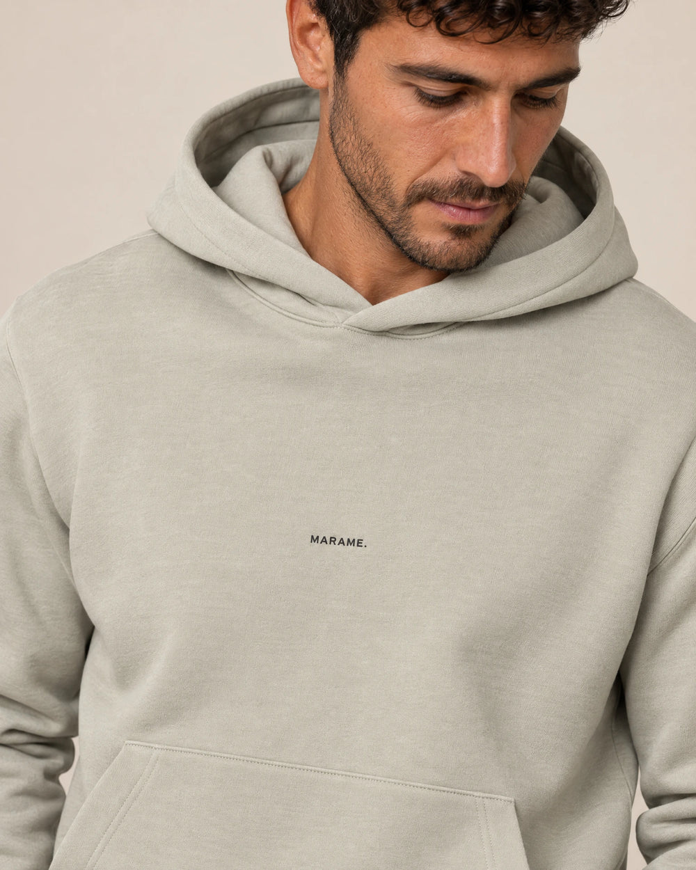 Cotton Fleece Logo Hoodie campaign 03|Wolf Green