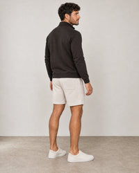 Cotton Fleece Lounge Shorts campaign 04|ash white