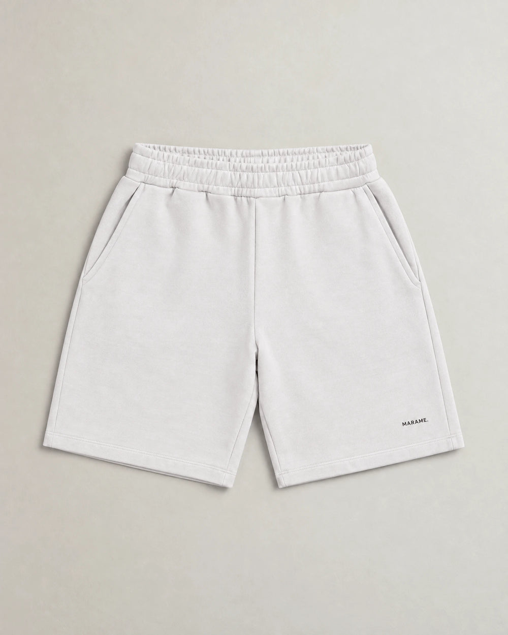Cotton Fleece Lounge Shorts campaign 09|ash white