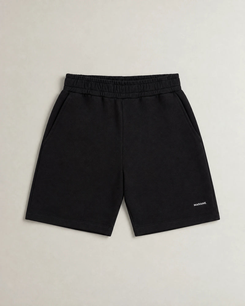 Cotton Fleece Lounge Shorts campaign 09|black