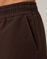 Cotton Fleece Lounge Shorts campaign 08|smoked brown
