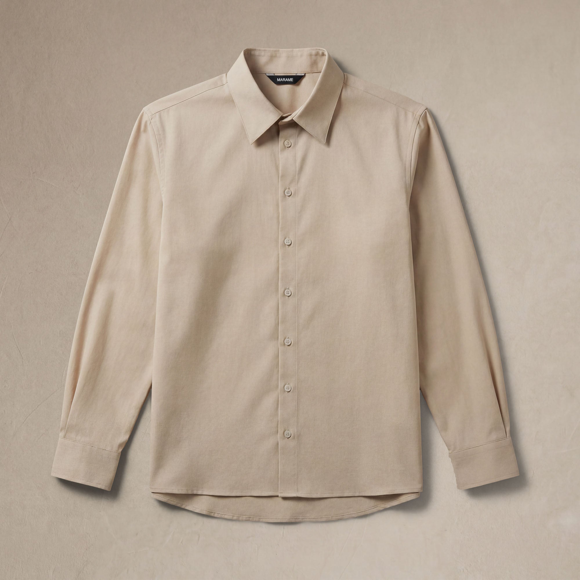 Linen Blend Long Sleeve Shirt