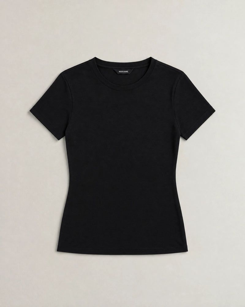 Fitted T-Shirt campaign 09|black