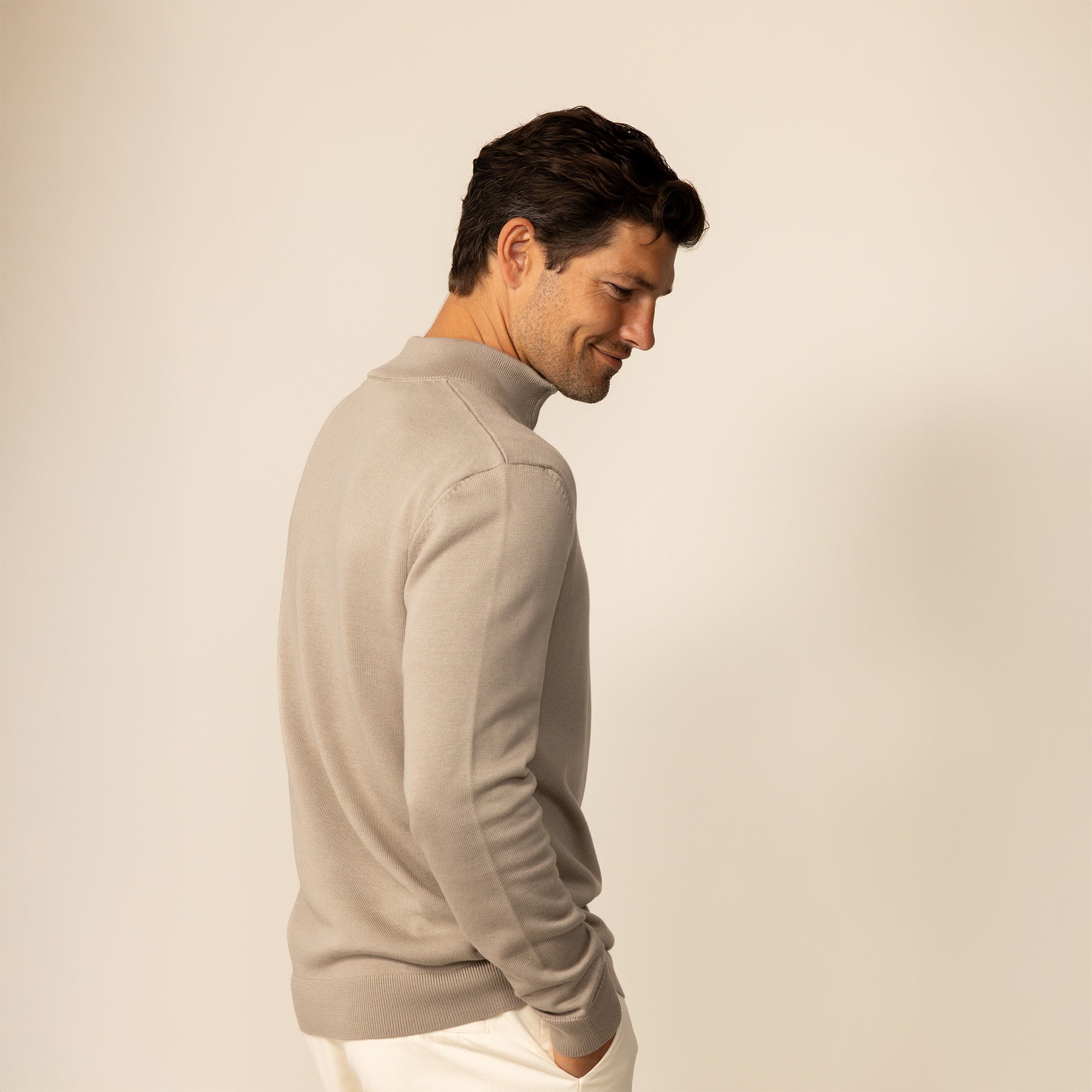 Fine Knit Half Zip Jumper