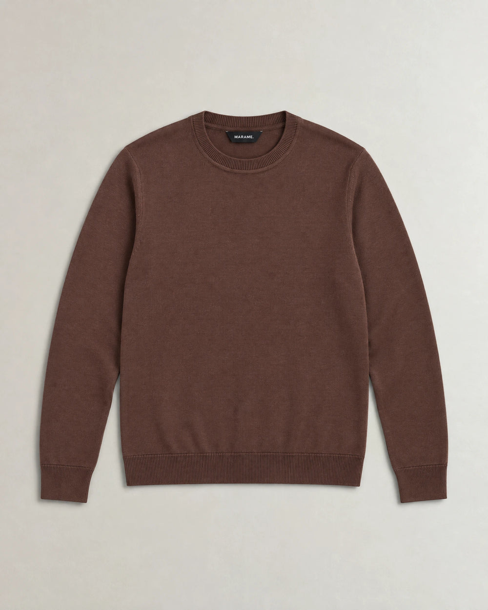 Italian Fine Knit Crew campaign 09|conker brown
