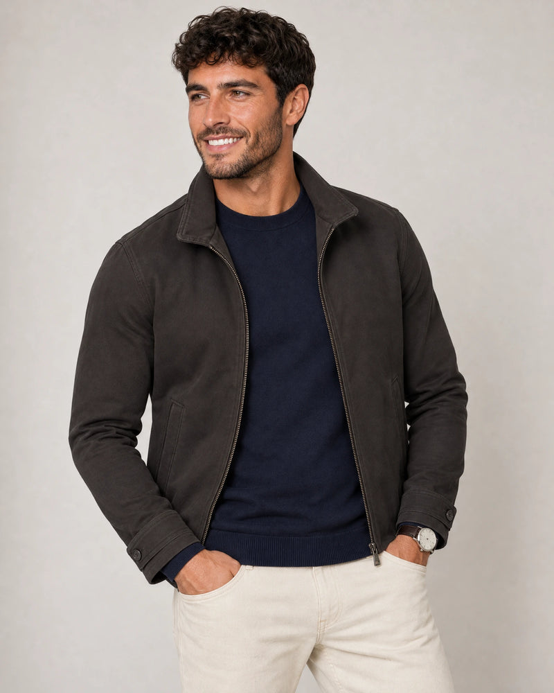 Italian Fine Knit Crew campaign 05|navy