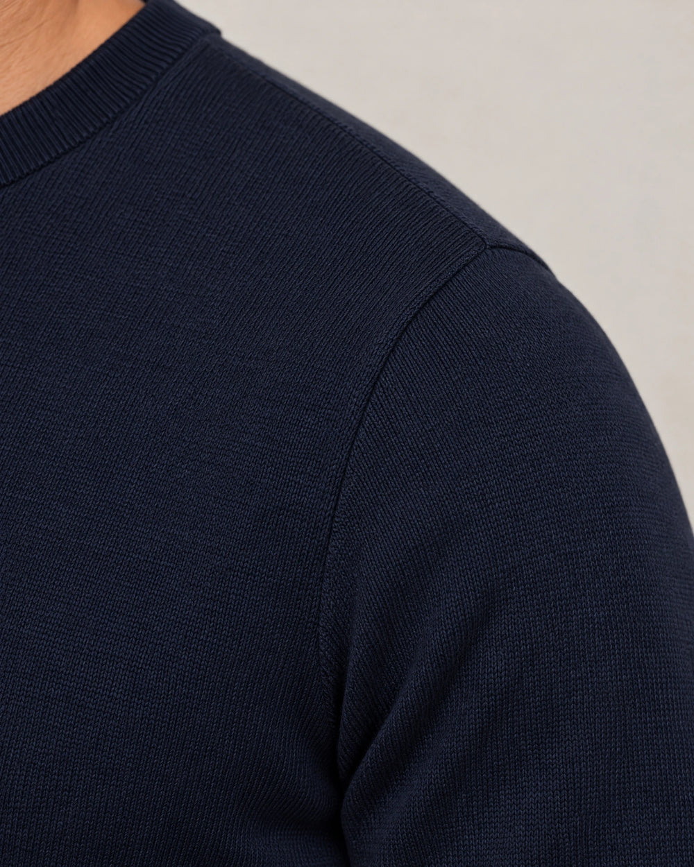 Italian Fine Knit Crew campaign 08|navy