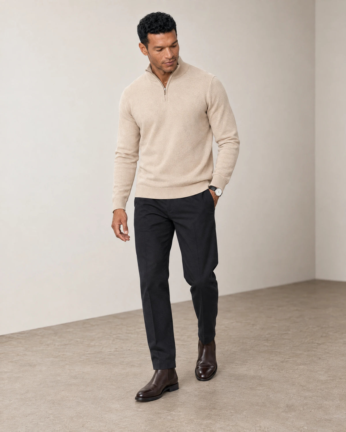 
Italian Fine Knit Half Zip campaign 06