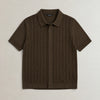 Italian Knit Cable Shirt campaign 09|morning meadow