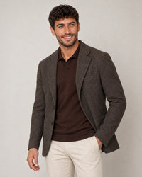 Italian Merino/Cotton Polo campaign 05|brown cherry